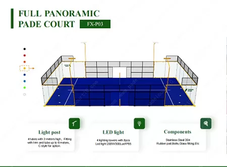 Как клуб выбирает площадку для игры в падель с панорамой 360°?