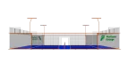 ультра-площадка для игры в падель 